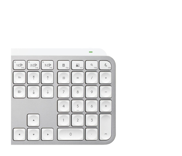LOGITECH Klawiatura bezprzewodowa MX Keys S for Mac Pale Grey US 920-011638 - 1261399 - zdjęcie 6